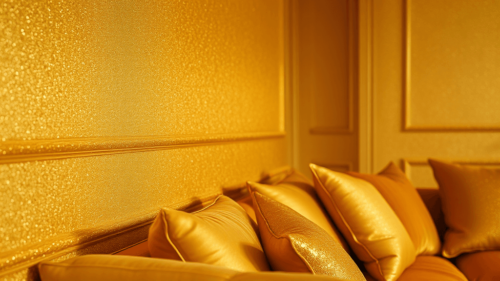 Golden cushion